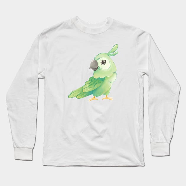 Cartoon parrot Long Sleeve T-Shirt by OllyKo